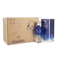 洋河蓝色经典 天之蓝 42度 整箱装白酒 480ml*6瓶 口感绵柔浓香型 一箱