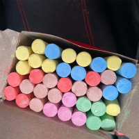 企购优品长城 彩色粉笔 儿童涂鸦笔绿板黑板报专用粉笔 单盒装