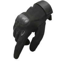 先锋连 3252479 军迷全指手套 防滑耐割骑行战术格斗手套 盔甲黑色全指