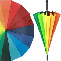 雨伞彩虹伞 商务雨伞 创意日常出行自动直杆伞 单个价