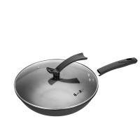 张小泉 万家简品32厘米精铁炒锅 C30330100