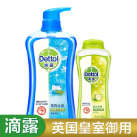 滴露(Dettol) 健康沐浴露薄荷冰爽950克送健康沐浴露青瓜舒爽350克 清爽沐浴露