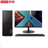 联想E76X台式机工作站 大机箱主机+21.5英寸显示器 定制:i3-9100 4G 1T DVD