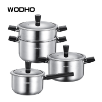 万德霍(WODHO)巴洛克锅具三件套(奶锅+汤锅+蒸锅)WDH-G0200710