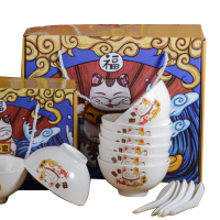 企业专享 家用招财猫碗套装(6碗) 起订量20