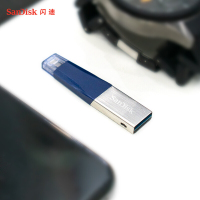 闪迪 (SanDisk)256GB Lightning USB3.0 苹果U盘 iXpand欣享 蓝色 手机电脑两用 MFI认证