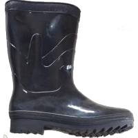 中邦中筒雨鞋 黑色