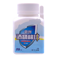 75%酒精棉球 25只/瓶