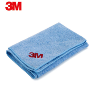 3M洗车毛巾擦车布洗车布细纤维强吸水毛巾汽车用品蓝色 单条装40cm*40cm