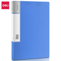 得力(deli) 睿商高档系列A4金属长押夹+板夹硬文件夹 大容量试卷资料夹诗朗诵签约夹板 文件收纳办公用品 5419
