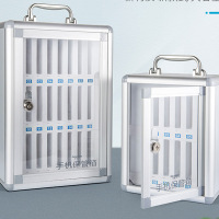 手机存放柜保管箱手机柜学校存放盒透明手机箱收纳箱放置盒寄存柜60位置 368*190*610mm