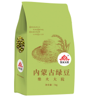柴火大院 内蒙古绿豆1kg 解暑绿豆汤东北粗粮可脱皮绿豆.S.Z