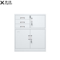 星岛办公室文件柜资料柜档案柜收纳工具柜铁皮柜矮柜储物柜带锁小柜子偏三内保矮柜