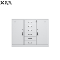 星岛办公室文件柜资料柜档案柜收纳工具柜铁皮柜矮柜储物柜带锁小柜子宽中六斗矮柜