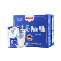 德国进口 甘蒂牧场(MUH)牧牌 全脂高钙 纯牛奶200ml*24