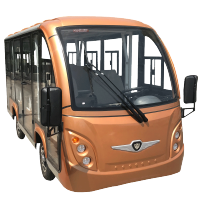 中菲宜达ZYDD14-A14F 5排14座封闭电动观光车景区校园售楼处专用场区接待用电动车时尚型