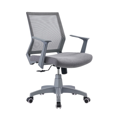 震海ZHWB004舒适久坐办公椅网布靠背灰坐垫家用电脑椅网布椅会议椅靠背椅人体工学椅