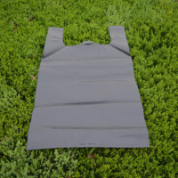 水产袋加厚黑色塑料袋海鲜鱼虾袋背心手提袋 32*52特厚20丝50个