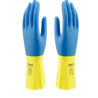 代尔塔双色乳胶手套VE330BJ