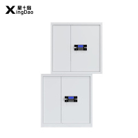 星岛保密柜文件柜双保险铁皮柜办公资料柜钢制防盗柜电子密码锁档案柜分体柜电子锁双抽