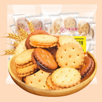 中锐智采 106g*2黑糖、咸蛋黄口味 饼干夹心零食