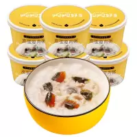 盛耳炖炖好皮蛋瘦肉粥38g*6小黄杯速食粥冲泡即食粥早餐组合方便粥