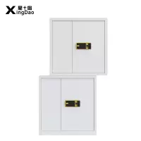 星岛保密柜文件柜双保险铁皮柜办公资料柜钢制防盗柜电子密码锁档案柜分体柜指纹密码双锁双抽