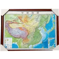 picasso 中国3D地形图(带边框) 1.2*0.9m