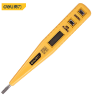 得力数显测电笔试点笔验电笔电工笔12-250v DL8003