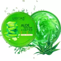 依妍(URIYEA) 水源素清爽净透亮肤修护凝胶300g芦荟胶 2盒装