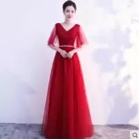 中锐智采 红色 礼服
