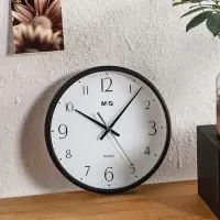 晨光经典圆形挂钟11英寸黑色ARCN8251