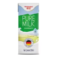 德亚脱脂纯牛奶 200ml*12盒