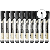 得力思达S502可加墨白板笔 黑/10支装