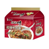 康师傅 好滋味红烧牛肉面85g面饼+调料包 5包/组
