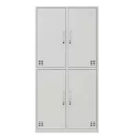 先导 更衣柜储物柜浴室柜四门更衣柜1800*850*420 厚度0.6 灰色(组)