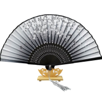 [HC]扇子折扇古风男女中国风复古舞蹈扇 墨色款