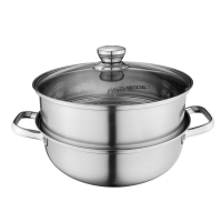 爱仕达 26CM不锈钢蒸锅火锅汤锅一锅多用 ZS26B1TG-B nfh