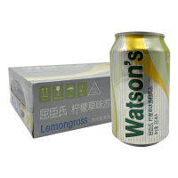 屈臣氏(Watsons)苏打水 整箱 柠檬草味330ml 24罐/箱