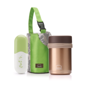 乐扣乐扣时尚真空粥桶组合 袋子餐具组B焖烧罐350ml LHC 6900S1FU