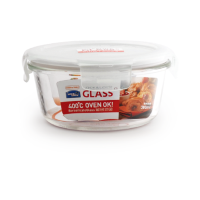 乐扣乐扣耐热玻璃小圆形保鲜盒380ml LLG 821FU