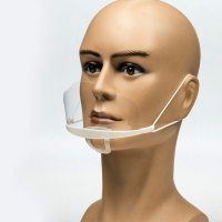 口罩_食堂透明塑料口罩 1个装