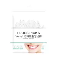茶花(CHAHUA)细滑牙线棒100枚 G14008 礼品