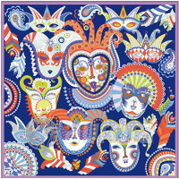 aurora奥罗拉 爱马仕印花工艺 90*90 丝巾 礼品