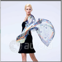 aurora奥罗拉爱马仕印花工艺丝巾 135*135CM 礼品