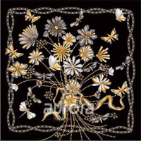 aurora 奥罗拉手工印花系列53*53CM丝巾 礼品