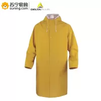 DELTAPLUS代尔塔 PVC双涂层涤纶风衣版雨衣外套 407005 XXl码 一件
