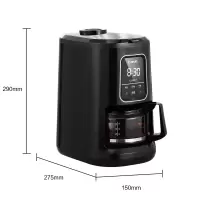 东菱(DonLim) 咖啡机家用 豆粉两用 DL-KF1061