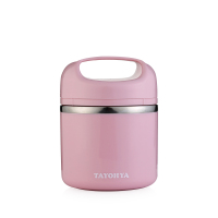 多样屋(TAYOHYA)粉晶单层保温手提餐桶TA010302029ZZ