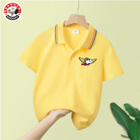 史努比SNOOPY童装男童短袖POLO衫2021夏装新款儿童上衣学院风翻领潮女童中大童T恤PLS107